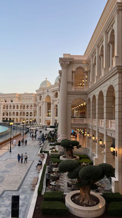 Qatar Architecture, Qatar Travel, City Decor, Holiday Travel Destinations, Neoclassical Architecture, House Arch Design, Doha Qatar, Dream House Exterior, City Aesthetic