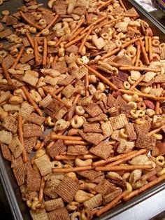 Bits And Bites Recipe, Snack Mix Recipe, Ree Drummond Recipes, Chex Mix Recipes, Snack Mix Recipes, Mix Recipes, Ree Drummond, Party Mix, Chex Mix