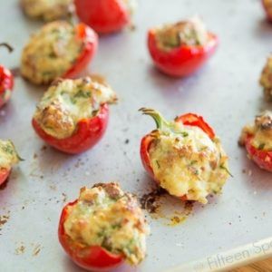 Stuffed Hot Cherry Peppers Recipe Stuffed Sweet Cherry Peppers, Stuffed Cherry Peppers, Cherry Pepper Recipes, Pepper Poppers, Cherry Peppers, Summer Appetizers, Pepper Recipes, Poppers Recipe, Garlic Cheese