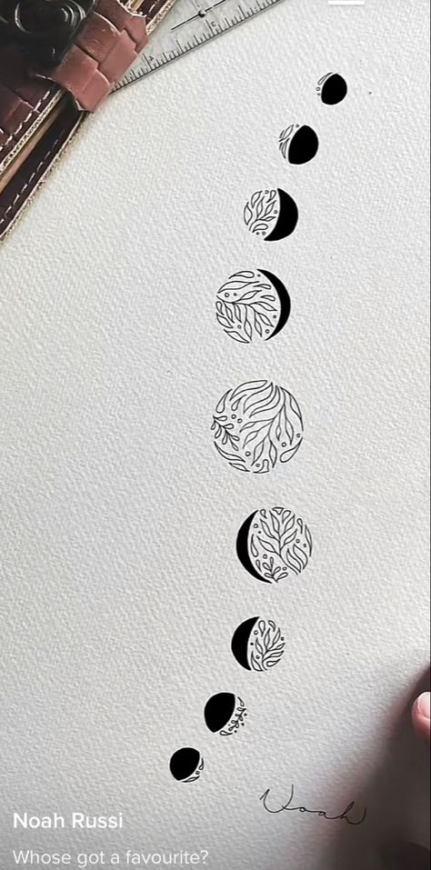 Moon Phase Tattoo Line Work, Moon Tattoo Waxing Gibbous, Simple Moon Phases Tattoo Outline, Waning Gibbous Moon Tattoo Minimalist, Moon Phases Neck Tattoo, Dotwork Moon Tattoo, Moon Phases Tattoo Simple, Lunar Phase Tattoo, Line Work Moon Tattoo