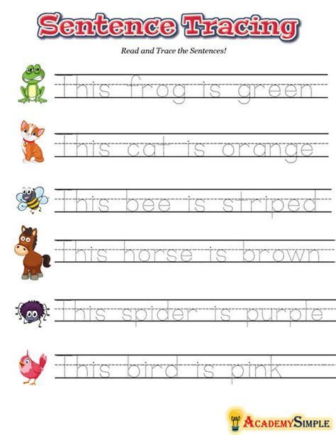 Help your child practice writing sentences with these traceable worksheets. Each worksheet features a different sentence, along with a tracing mat to help your child stay on track. Perfect for preschoolers and Tracing Sentences Worksheets, Sentence Worksheet, Cursive Writing Practice Sheets, Personal Budget Template, Tracing Worksheets Free, Handwriting Practice Worksheets, Improve Your Handwriting, Free Handwriting, Handwriting Worksheets