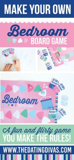 This DIY bedroom board game is something my husband would be so on board with! I can't wait to play! www.TheDatingDivas.com Diy Crafts For Boyfriend, Bedroom Board, Board Games For Couples, Board Games Diy, Bedroom Game, Bedroom Games, Boyfriend Crafts, The Dating Divas, Dating Divas