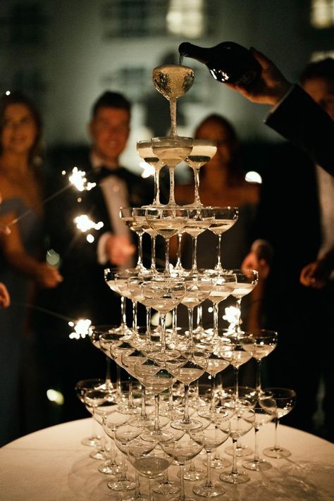 Unique Event Ideas, Paul Henry, Wedding Cocktail Bar, Cocktail Decoration, Champagne Birthday, Christmas Experiences, Champagne Tower, Champagne Party, Ireland Wedding