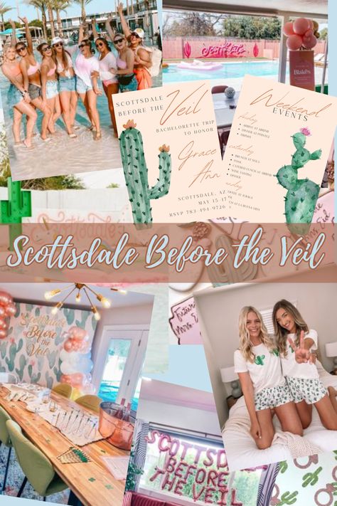 Scottsdale Before The Veil Bachelorette, Bachelorette Theme Ideas, Desert Bachelorette Party, Scottsdale Before The Veil, Scottsdale Bachelorette Party, Bach Bash, Bachelorette Theme, Scottsdale Bachelorette, Bachelorette Party Weekend