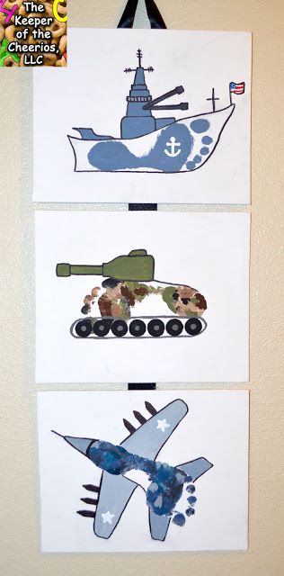 Army, Navy and Air Force Footprint Craft Military Crafts, Army Crafts, Footprint Craft, Footprint Crafts, Footprint Art, Handprint Craft, Handprint Crafts, Daycare Crafts, Baby Footprints