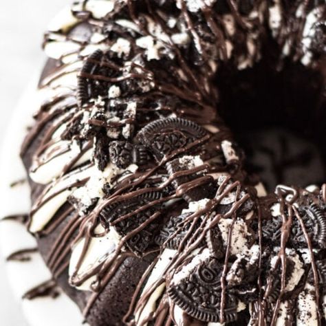 Oreo Bundt Cake, Dance Around The Kitchen, Golden Oreo, Devils Food Cake Mix Recipe, Devils Food Cake, Dark Chocolate Cakes, Chocolate Oreos, Vanilla Pudding Mix, Bundt Cakes Recipes