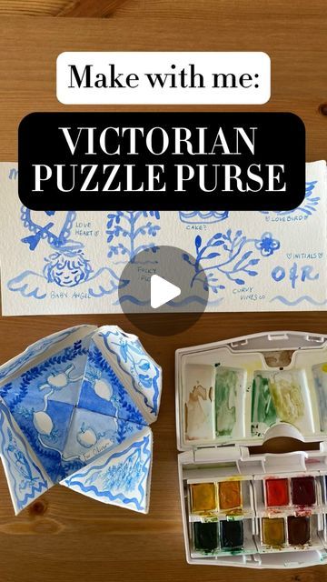 Rachel Kim | Artist and Illustrator on Instagram: "You asked, I delivered! Let’s make this Victorian puzzle purse for your next anniversary 🎀 What you need: • A square paper. Mine is 21 x 21cm cut from a A4 paper. Use a thicker paper if you are going to be using watercolours as you’re going to be painting double sided. • Your favourite decorating tools! Below is the How-to. I’ve also uploaded a more detailed tutorial on my story for my origami beginners so that you can flick back and forth: 1. Fold along diagonally in both corners. You will have two creases forming four triangles. 2. Fold into three sections. Rotate 90 degrees and repeat this step folding inwards. 3. Flip it over! 4. Fold all bottom corners to meet the corners of the centre square. 5. Flip it over again so you’re bac Victorian Puzzle Purse, Puzzle Purse, Summer School Crafts, Valentines Puzzles, Victorian Purses, Purse Decorations, Paper Purse, Puzzle Crafts, Purse Tutorial