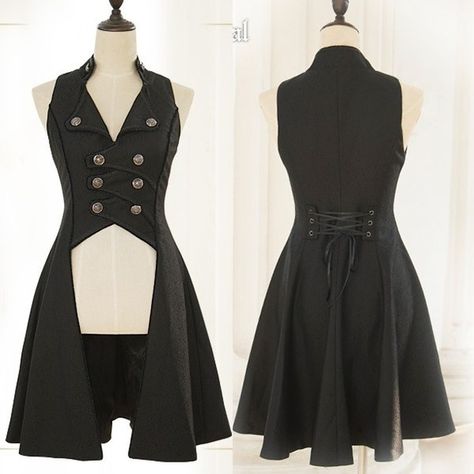 Devil Inspired on Instagram: “New in-Ouji Vest -https://www.devilinspired.com/immortal-song-of-moon-night-long-vest-by-immortal-thron.html -Or search "IT-006" #oujivest…” Long Waistcoat Outfit, Fantasy Vest, Pirate Outfit Women, Outfit With Vest, Long Vest Jacket, Devil Inspired, Waistcoat Outfit, Long Waistcoat, Prom Outfit