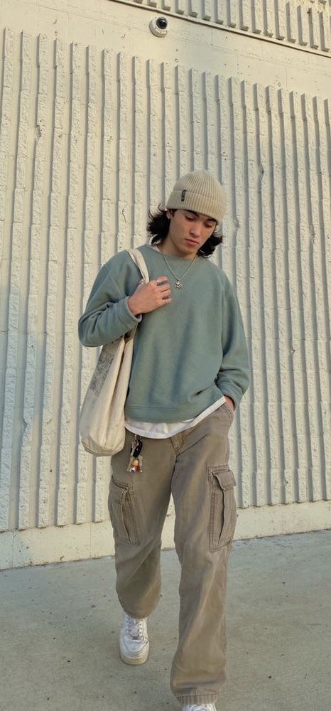 White Shirt Streetwear, Beige Cargos, Create A Wardrobe, Spiritual Fashion, Guys Fits, Shirt Streetwear, Street Style Outfits Men, Guys Clothing Styles, Mens Outfit Inspiration