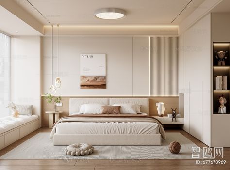 Modern Bedroom sketchup Model Download - Model ID.677670969 | 1miba Bedroom Sketchup Model, Free Sketchup Models, Sketchup Free, Material Library, Sketchup Model, Modern Bedroom, Modern Interior, Free Download, Interior Design