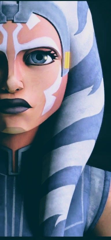 Ahsoka Face Markings, Ashoka Tano Drawing, Ashoka Drawing, Asoka Tano Wallpaper, Ashoka Tano Clone Wars, Ashoka Tano Art, Ahsoka Tano Drawing, Ashoka Tattoo, Ashoka Tano Wallpaper