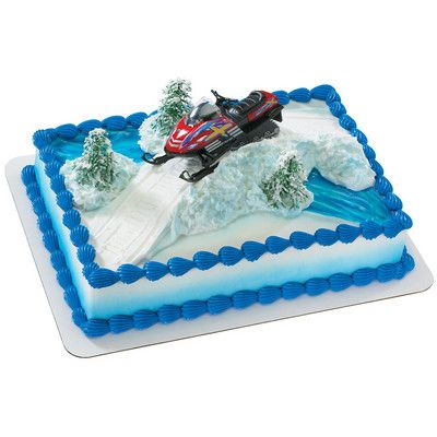 Snowmobile Cake, Bike Cakes, Bakery Crafts, Sports Games For Kids, 3rd Birthday Cakes, Cake Decorating Kits, Red Cake, Cake Decorating Supplies, Occasion Cakes