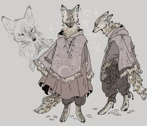 Clumsy Character Design, Wolf Man Character Design, Fall Character Art, Coyote Character Design, Beast Man Character Design, Anthropomorphic Character Design, Silly Character Design, Fox Oc Art, Wolf Man Art