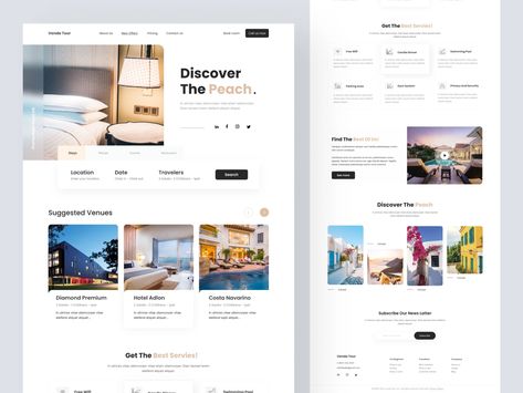 Hotel Booking Website by Spellon Theme on Dribbble Hotel Website Design, Hotel Booking Website, Booking Website, Hotel Website, Hotel Booking, Web Layout Design, Website Layout, Web Layout, Booking Hotel