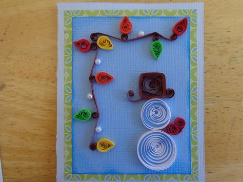 Easy Christmas Quilling Cards, Paper Quilling Snowman, Quilling Snowman, Quilled Snowman, Quilling Christmas Cards, Quilled Christmas Cards, Quilling Easy, Diy Quilling Christmas, Quilled Christmas