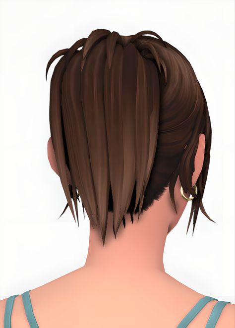 Hi guys! I hope you are doing well. This time I wanted to make 4 versions of the same hair, because I couldn't decide wich one I liked more. Anyway, I hope you like them and enjoy them! -4 versions… Sims 4 Hair Updo, The Kunstwollen, Low Bun Hair, Pelo Sims, Low Bun, Sims Community, Maxis Match, Hi Guys, Hair Updos