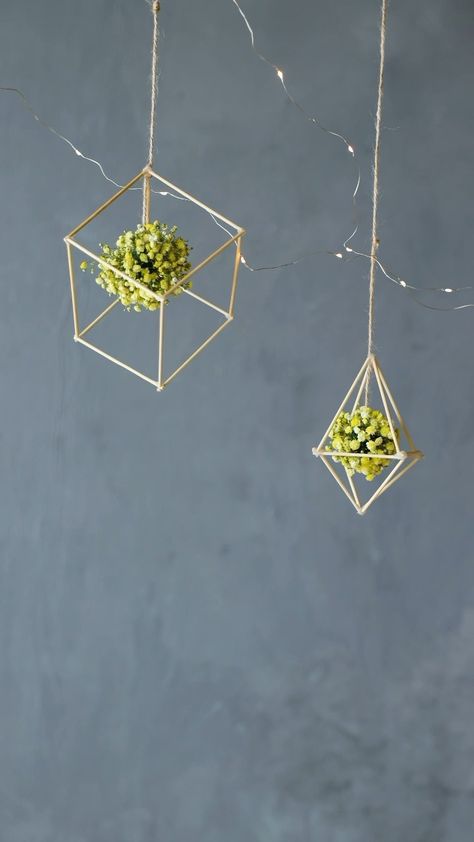 Bamboo Sticks Crafts, Gypsophila Decoration, Sticks Crafts, Boyce Avenue, Tutorial Origami, Bamboo Stick, Cute Diy Room Decor, Diy Wall Art Decor, Craft Room Decor