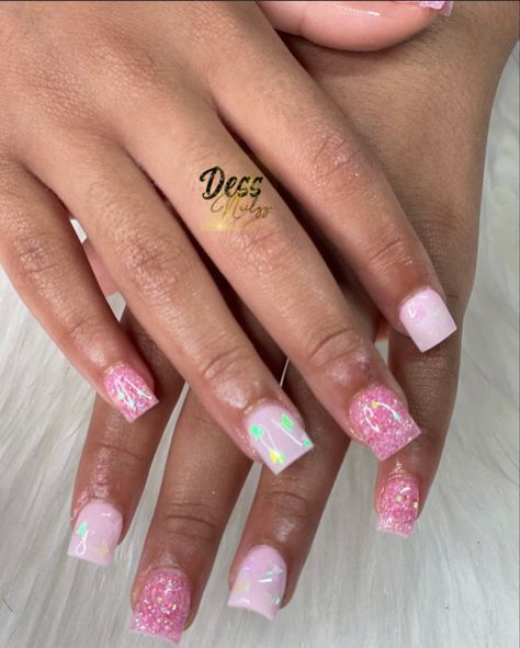 Short And Medium Nails, Nails For 6th Graders Short, Kids Acrylic Nails, Accent Nail Designs, Acrylic Nail Designs Coffin, Girls Nail Designs, Acrylic Toe Nails, Work Nails, Drip Nails