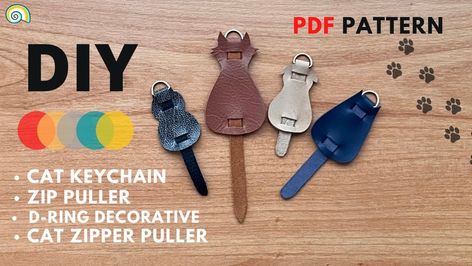 Leather Keychain Pattern, Leathercraft Pattern, Diy En Cuir, Keychain Pattern, Diy Gifts For Dad, Leather Craft Patterns, Free Thank You Cards, Thank You Card Design, Leather Crafting