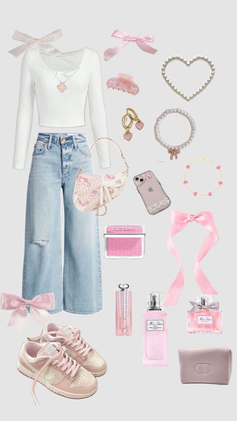 #coqquettestyle #coqqetteaesthetic 2000 Outfits, Disney Outfits Women, Coquette Outfits, Summer Outfit Inspiration, Modest Fashion Outfits, Hippie Outfits, Pink Outfits, Really Cute Outfits, Cute Simple Outfits