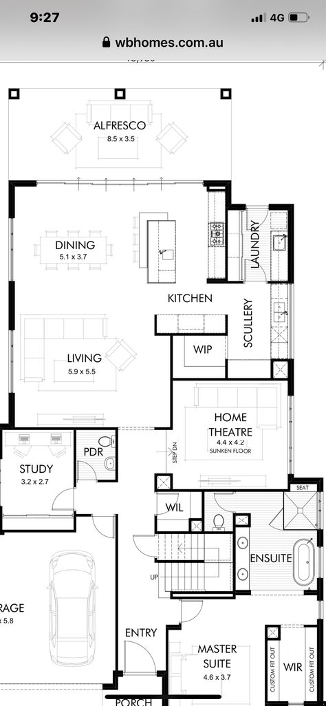 Really like the kitchen/ scullery/ wip shape, but move it to the other end of the living area to allow access from car park directly into the scullery for shopping unpacking. Sculary Ideas, Kitchen With Scullery Floor Plan, Kitchen With Outside Door, Kitchen And Scullery Layout, Kitchen Scullery Ideas Layout, Scullery Kitchen Floor Plan, Kitchen With Scullery Layout, Kitchen Scullery Ideas, Kitchen Laundry Combo Layout