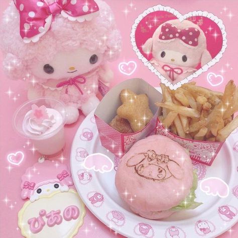 starredaesthetic on IG ♡࿐ྂ on Twitter: "In this kitchen, we only make kawaii foods ♡ 彡… " Sanrio Template, Charmmy Kitty, Hello Kitty Aesthetic, Cute Snacks, Pink Foods, Pink Hello Kitty, Japanese Snacks, Kawaii Food, Cute Desserts