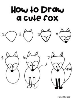 How to draw a a cute Fox! Drawing Kindergarten, Directed Drawing Kindergarten, Art Classroom Management, Fall Drawings, Fox Drawing, 2nd Grade Art, Directed Drawing, Fox Painting, Art Lessons For Kids