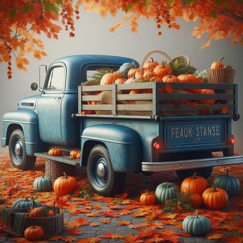 Old Truck Fall Pictures, Fall Trucks With Pumpkins, Old Truck With Pumpkins, Fall Truck Clipart, Truck Images, Truck With Pumpkins, Pumpkins And Gourds, Pumpkin Truck, Clipart Free