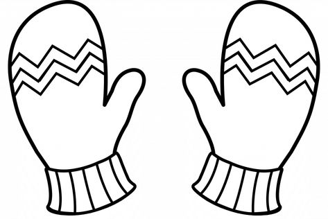 Download or print this amazing coloring page: Winter Mittens For Coloring Id 57135 Uncategorized Yoand 135841 Gloves Drawing, Coloring Pages Winter, Pattern Coloring Pages, Christmas Coloring Books, Winter Mittens, Crochet Mittens, Mittens Pattern, Clipart Black And White, Free Printable Coloring Pages