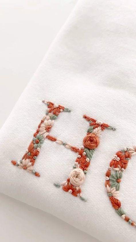 🐾 This one is for my dog lovers ✨ Swipe for a closeup ☺️➡️ #dogloverstagram #petembroidery #embroideredclothing #embroideredflowers… | Instagram Beautiful Color Palettes, Alphabet Embroidery, Embroidered Initials, Embroidery Monogram, Dog Parents, Shirt Embroidery, Embroidered Clothes, Embroidered Tshirt, Dog Paws