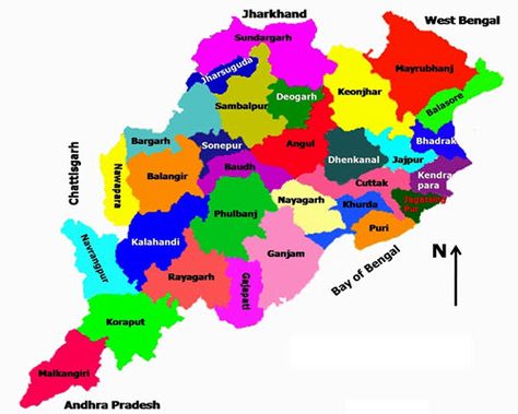 Odisha Districts Odisha Map Hd, Odisha Map, States And Capitals Of India, India World Map, Wedding Invitation Cards Online, Union Territories, Ias Study Material, Indian States, Romantic Quotes For Girlfriend