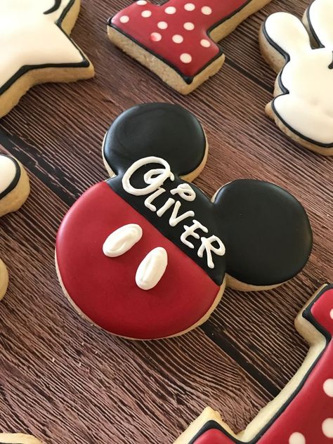 Mouse Cookies, Mickey First Birthday, Mickey 1st Birthdays, Mickey Mouse Bday, Twodles Birthday, Mickey Mouse Cookies, Mickey Mouse Themed Birthday Party, Mickey Mouse Clubhouse Birthday Party, Mickey Mouse 1st Birthday