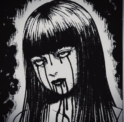 Horror Drawing, Creepy Drawings, Japanese Horror, Get Out Of Bed, Junji Ito, Horror Icons, Gothic Anime, Manga Icon, Scary Art