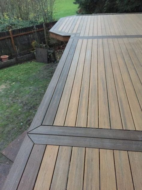 Deck picture frame Picture Frame Deck, Trex Deck Designs, Deck Patterns, Design Per Patio, Deck Framing, Deck Pictures, Wooden Deck, Patio Deck Designs, Deck Stairs