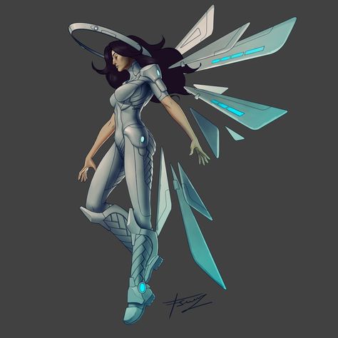 ArtStation - SomeKindOfSpaceAngel, Samuel FRICHOU Sci Fi Wings Design, Space Wings, Space Angel, Drag Brunch, Space Angels, Lost Interest, Wings Drawing, Space Fantasy, Pahlawan Super