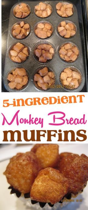 Monkey Bread Muffins Recipe with Canned Biscuits!  Easy Monkey Bread Muffin Recipes make the perfect weekend brunch treat.  Give them a try this week for a new family favorite!  Just 5 ingredients!! Recipe With Canned Biscuits, Bread Muffins Recipe, Monkey Bread Muffins, Easy Monkey Bread, Monkey Family, Muffins Recipes, Canned Biscuits, Bread Muffins, Muffin Tin Recipes