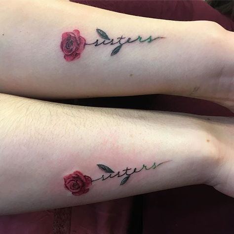 Cute Sister Tattoos, Sister Tattoo Ideas, Small Sister Tattoos, Sister Tattoo Designs, Twin Tattoos, Sisters Tattoo, Sibling Love, Matching Sister Tattoos, Sister Tattoo