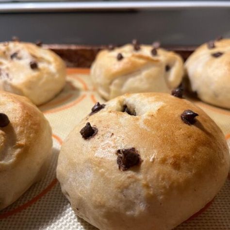 Chocolate Chip Sourdough Bagels (Easy Homemade Recipe) - Rooted at Heart Sourdough Chocolate Chip Bagels, Chocolate Chip Bagel Recipe, Chocolate Chip Sourdough, Panera Bread Copycat, Bagels Easy, Sourdough Bagel, Sourdough Bagels, Cinnamon Crunch, Homemade Chocolate Chips