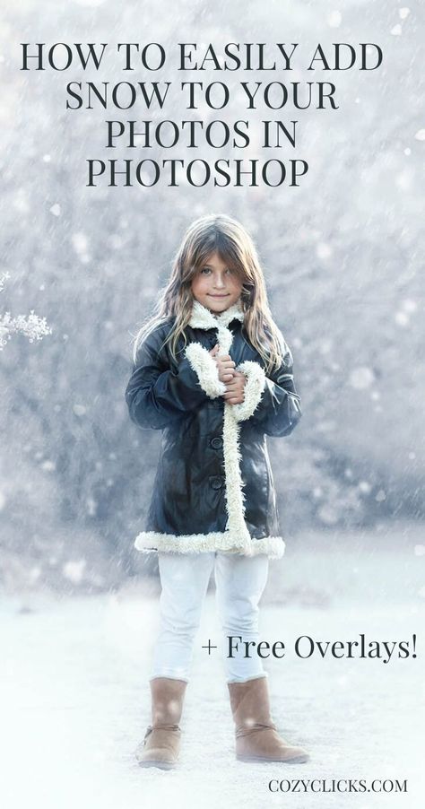 How to Easily Add Snow to Your Photos in Photoshop Learn how to use snow overlays to make your pictures look wintry instantly! Snow overlays are the perfect way to add snow to photos in Photoshop Photography Overlays, Photoshop Lessons, Snow Overlay, Photoshop Techniques, Beginner Photo Editing, Free Overlays, Editing Tips, Photoshop For Photographers, Photography Tools