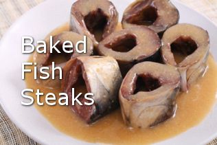 Baked Fish Steaks Baked Swai, Cooking Sea Bass, Baked Sea Bass, Oven Baked Fish, Parsley Recipes, Baked Steak, Fish Recipes Baked, Light Sauce, Fish Varieties