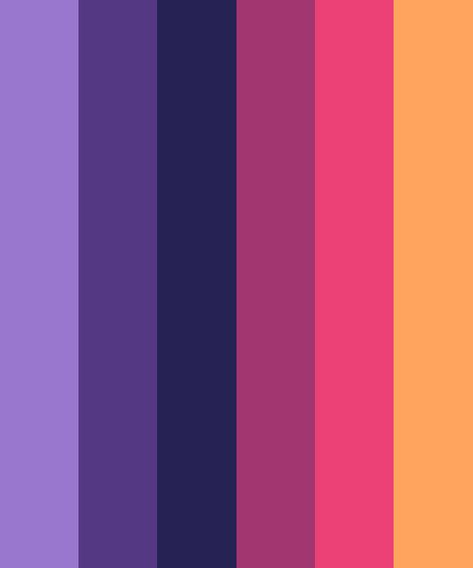 Sunset Destiny Color Palette Sunset Color Palette, Flat Color Palette, Hexadecimal Color, Hex Color Palette, Cool Color Palette, Color Palette Challenge, Palette Art, Color Schemes Colour Palettes, Skin Color Palette