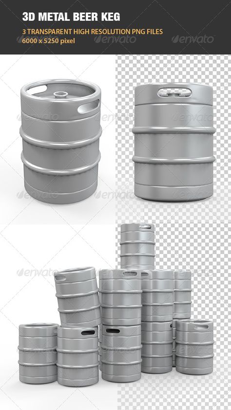 Metal Beer Keg  #GraphicRiver Metal Tank, Render Design, 3d Design Projects, Graphics Design Ideas, Beer Keg, Graphic Design Business, 3d Object, 3d Metal, Best Graphics