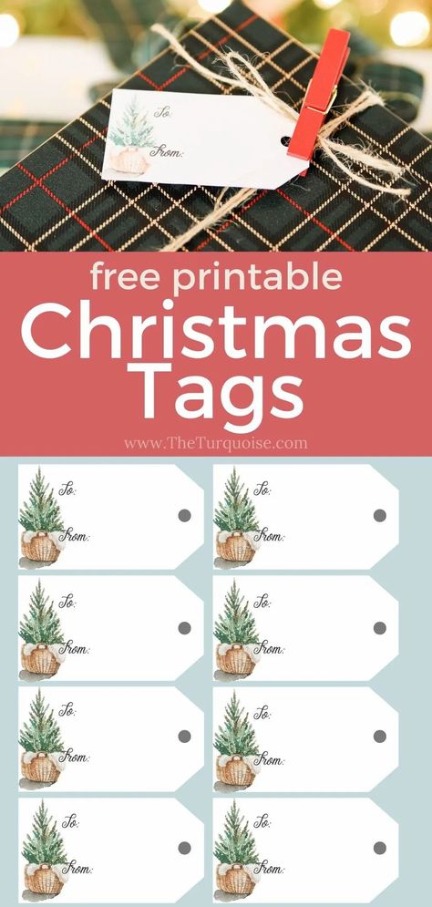 The perfect way to easily personalize your gifts! Free Printable Christmas Tags Free Printable Farmhouse Christmas Gift Tags, Christmas Gift Stickers Free Printable, Free Diy Christmas Gifts, Free Printable Christmas Gift Tags Xmas, Holiday Tags Printable Free, Free Christmas Printables Tags, Ziemassvētku Apsveikumi, Christmas Labels Printables Free, Christmas Tags Printable Free Templates