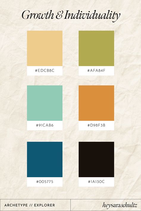 Caregiver Brand Archetype, Estilo Dark, Hex Color, Brand Archetypes, Light Salmon, Sage Color, Font Pairing, Ways To Communicate, Perfect Palette