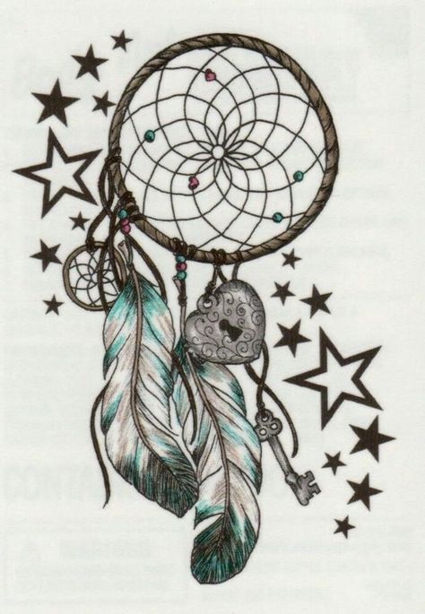 white-background-lock-key-stars-dream-catcher-tattoo-on-back-drawing Dream Catcher Drawing Colorful, Dreamcatcher Tattoo Thigh, Tattoo With Stars, Dreamcatcher Tattoo Meaning, Atrapasueños Tattoo, Dreamcatcher Drawing, Dream Catcher Drawing, Infected Tattoo, Dream Catcher Tattoo Design