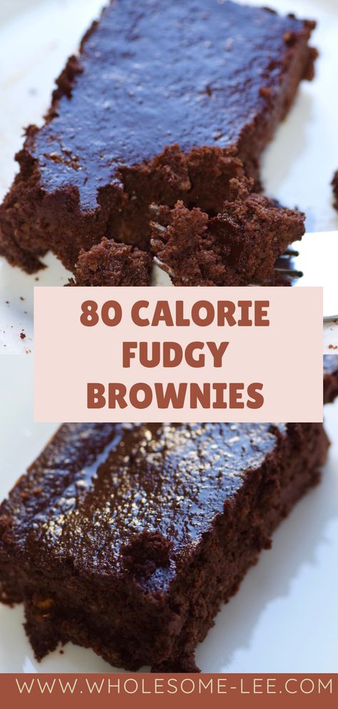 Low Calorie Protein Brownies, Low Calorie Dessert Recipes Easy, Low Calorie Brownie Batter, Low Calorie Date Recipes, Low Cal Desserts Easy, Fiber Brownie Recipe, Low Calorie Chocolate Desserts, Low Cal Brownies, Healthy Low Calorie Desserts