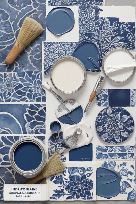 home decorating, home interior, interior design, space planning Colors That Go With Indigo Batik, Indigo Batik Bathroom, Coral Chair, Bathroom 2024, Sage Green Kitchen, Indigo Batik, Green Kitchen Cabinets, Bathroom Walls, Bold Style