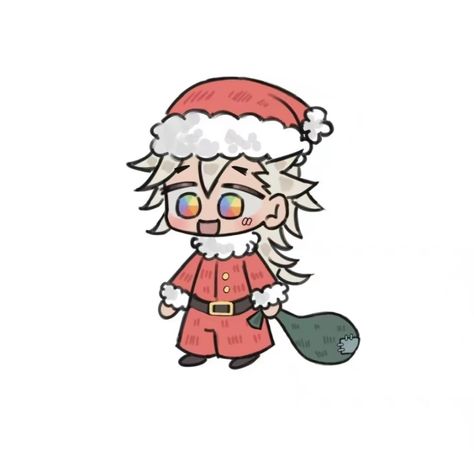 Douma Christmas, Christmas Demon Slayer, Doma Icon, Kny Christmas, Kny Douma, Christmas Pfp, Anime Christmas, Demon King Anime, Christmas Icons