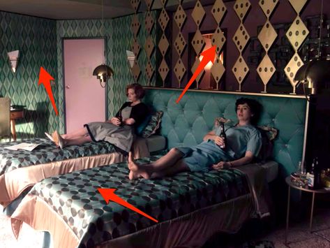 Hidden Meaning Behind Interior Design Moments in 'the Queen's Gambit' 1960s Interior Design, Queen's Gambit Aesthetic, Vegas Hotel Rooms, Beth Harmon, Queens Gambit, Paris Rooms, Adoptive Mother, Plaid Wallpaper, The Queen's Gambit