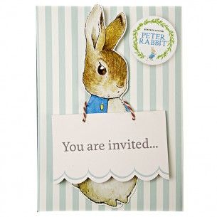 Peter Rabbit Party Invitations Peter Rabbit Birthday, Peter Rabbit Party, Peter Rabbit And Friends, Bunny Birthday, Rabbit Baby, Meri Meri, Kids Party Supplies, Baby Shower Planning, Beatrix Potter